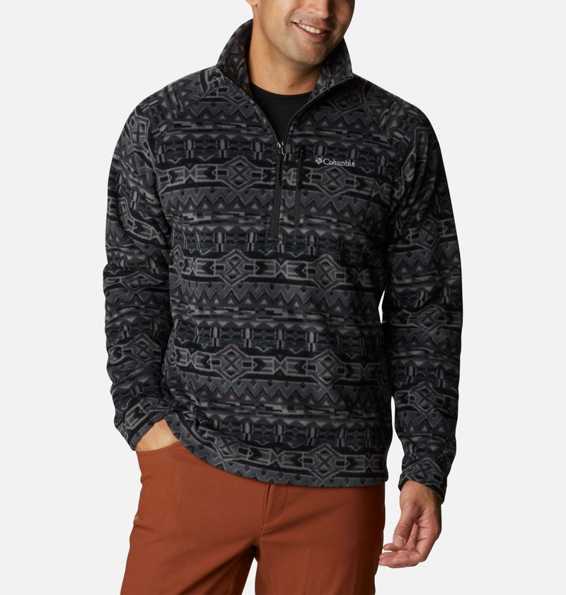 Men's Fast Trek™ Printed Half Zip Fleece 