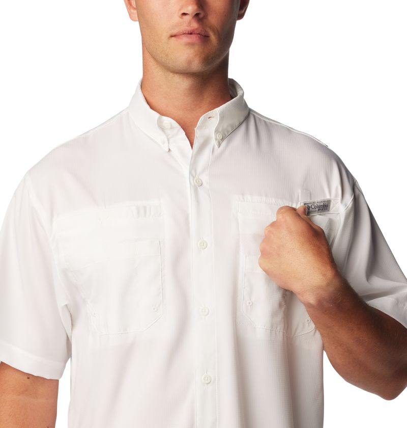 Chemise Columbia PFG Tamiami Manches Courtes Homme - Bleu Marine Taille L - Neuf Avec étiquettes