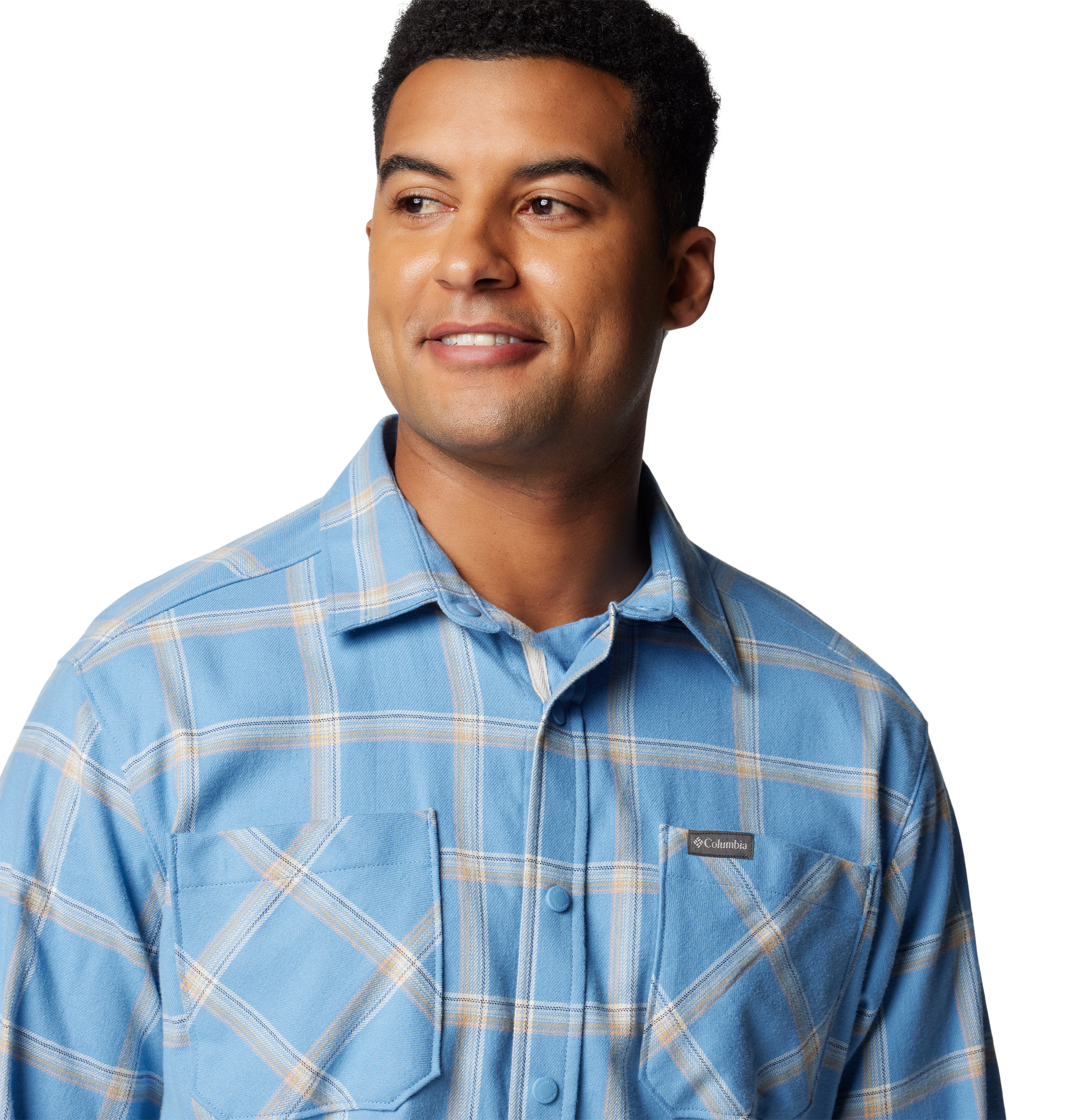 Camisa Columbia Bucktail Para Hombre - Manga Corta, Tejido Técnico Impermeable Y UPF 50